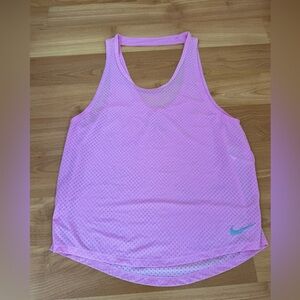 Nike Dri-FIT Pink Mesh Top